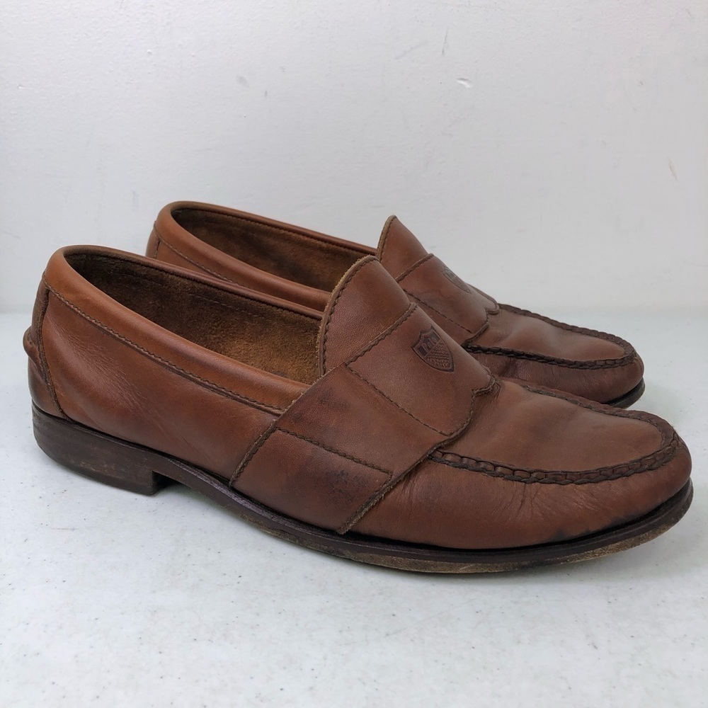 Polo Ralph Lauren Brown Leather Vintage Loafers - Picture 6 of 9